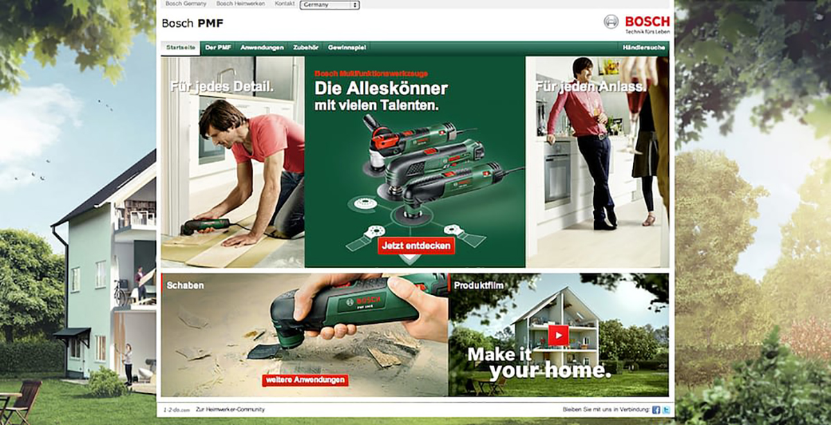 Bosch – 360 Grad Kampagne "Make it your home"