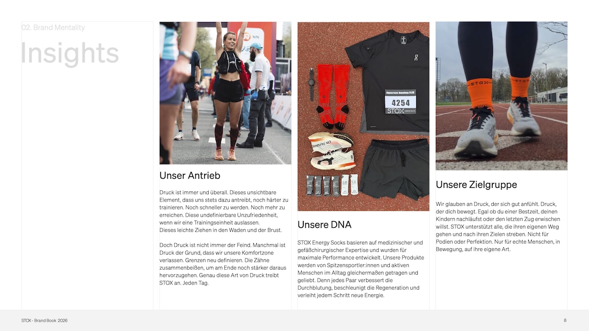 STOX energy socks - Brandbook / Lokalisation